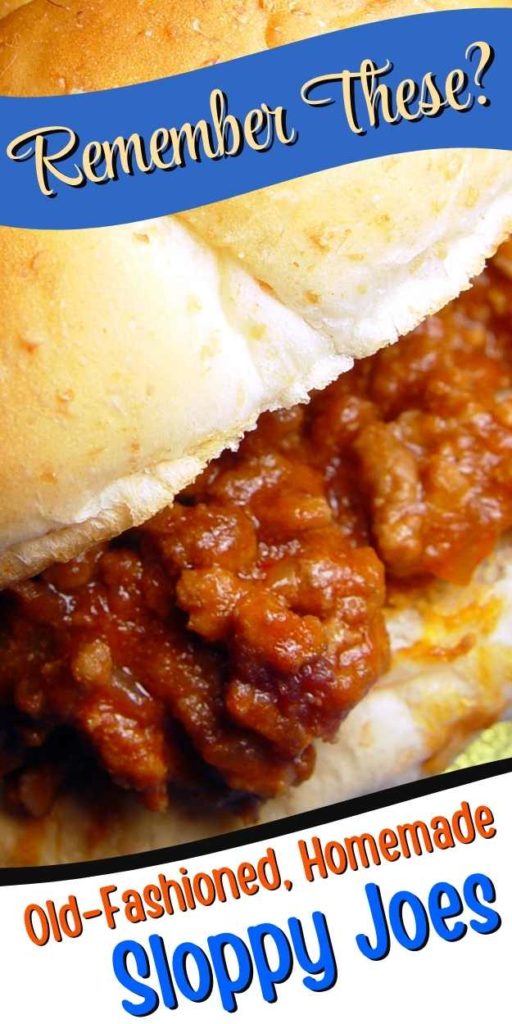 Old-Fashioned, Homemade Sloppy Joes
