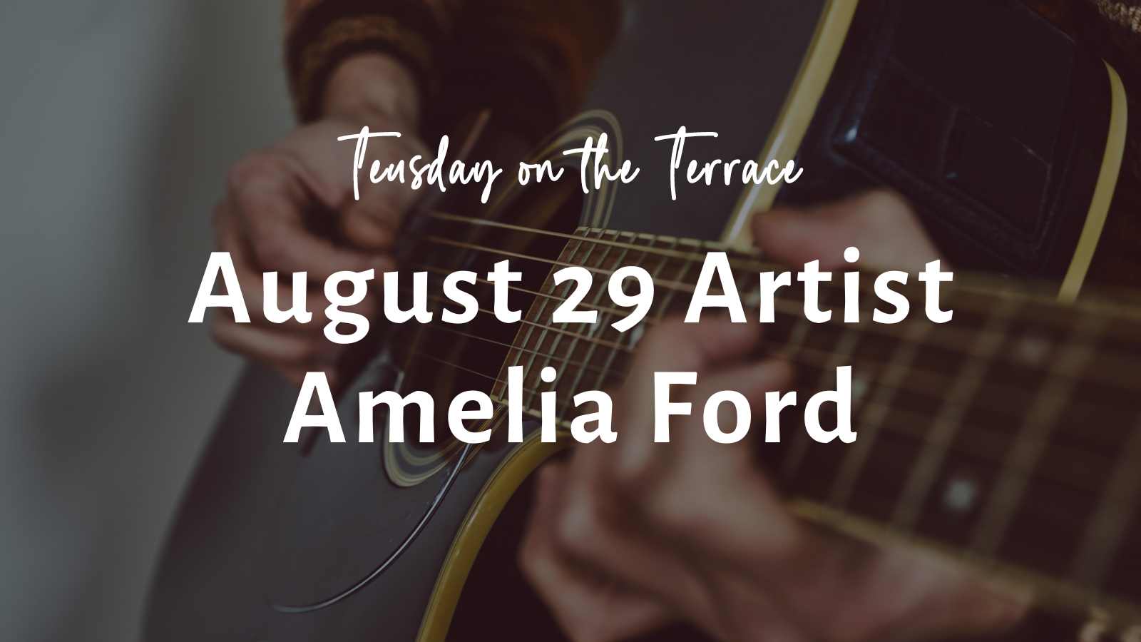Tuesday on the Terrace artist Amelia Ford