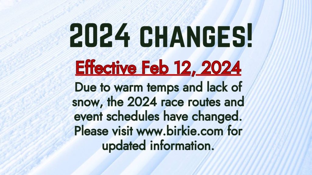 Birkie Changes