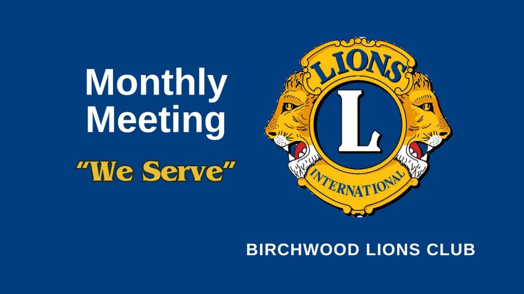 Birchwood lions club meeting.